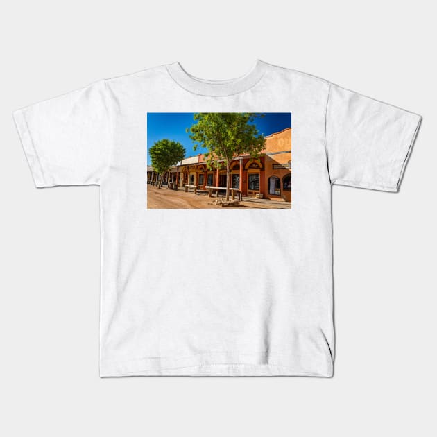 Allen Street in Tombstone, Arizona Kids T-Shirt by Gestalt Imagery